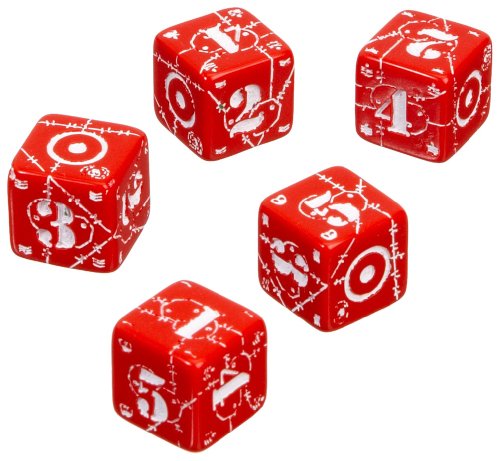 Axis & Allis - United Kingdom Dice: Red/White (5) Board Game