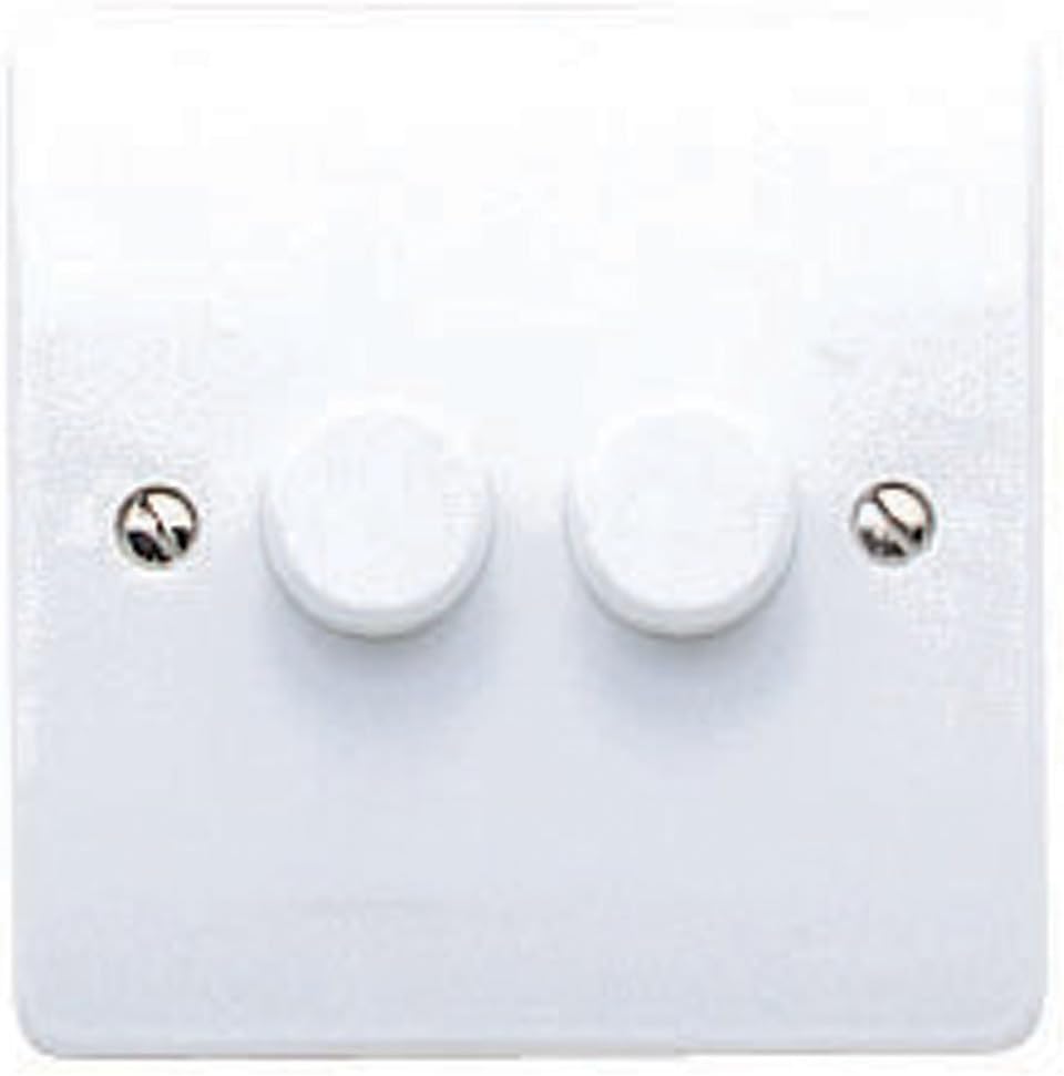 MK Logic Plus K1522 WHILV 2 way Low Voltage Dimmer, 2 gang, 300W/240VA (discontinued by manufacturer)