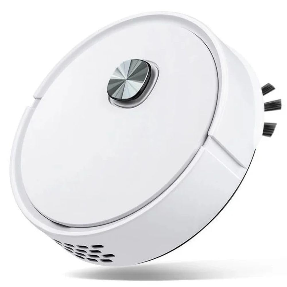 Photo 1 of *MINOR DAMAGE - USED*
Blarie Robovac Pro Robot Vacuum G6000 Robot Vacuum Cleaner Strong Suction Button Control Portable Cleaning Power Waterproof, Cordless, Automatic, Lightweight, Durable, Portable, White