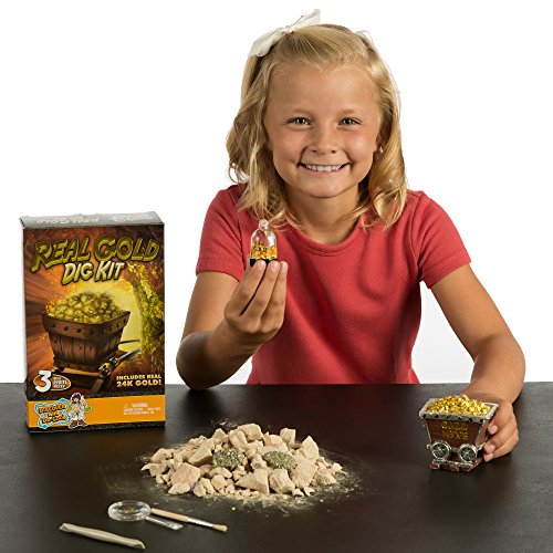 Real Gold Dig Kit - Dig Up Real Pyrite Nuggets (Vial of Real Gold Included!) - Thumbnail 2