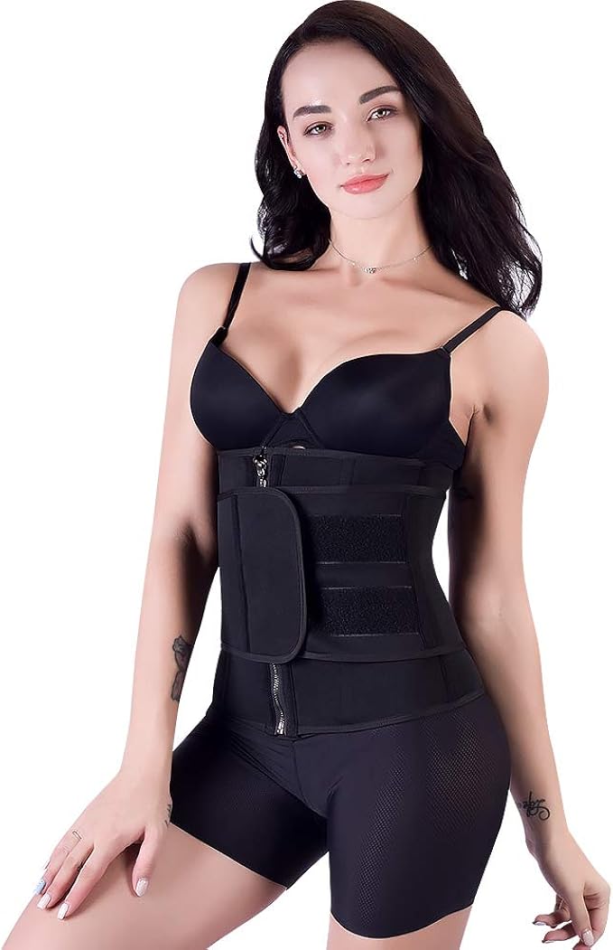 waist trainer zipper and velcro