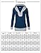 Timeson Womens Long Sleeve Knitted Panel Hooded Casual Sweatshirt