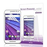 Moto G3 Screen Protector, amFilm® Premium HD Clear (Invisible) Screen Protector for Motorola Moto G 3rd Gen 2015 (3-Pack) [Lifetime Warranty]