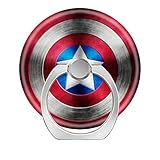 Universal Phone Grip Holder, Expanding Grip Socket for Cellphones,Rotation Pop Grip Holder for Phones, iPad and Tablet-Captain America Shield Icon