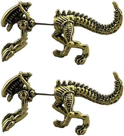 Jurassic Park 3D Dinosaur Earring 1 Pair Fashion Decoration Ornament Fashion Pendant Earrings Jewelry Harajuku Dinosaur Puncture Stud Earrings