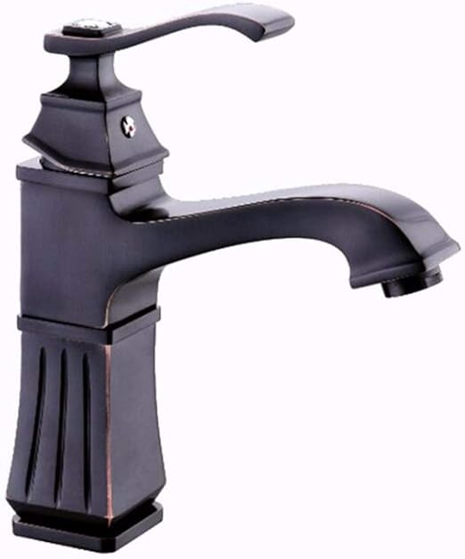 AXJTNLB-Faucet Grifo para Lavabo de Bronce Negro, Inodoro de Cobre