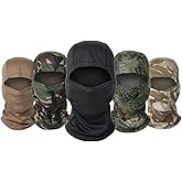 EVD-X 5 Pack Balaclava Camo Face Mask Bandana Hood Headwear Unisex Tactical Training Cycling Ski Hunting