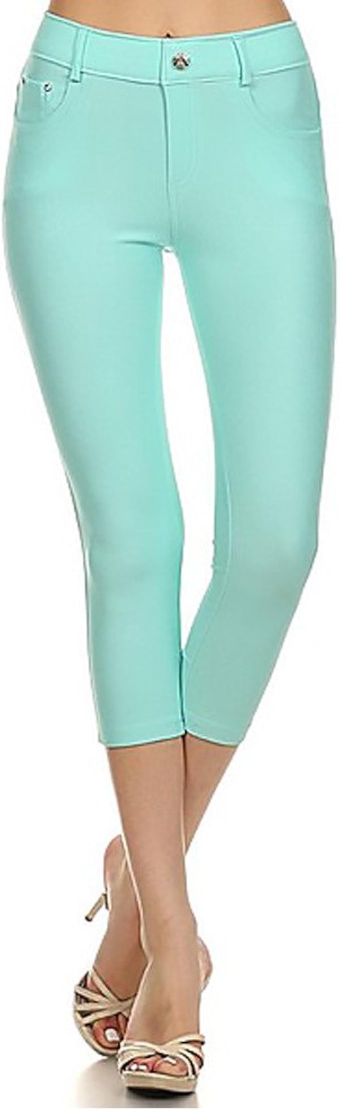turquoise jeggings
