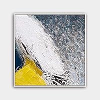 Framed Canvas Wall Art Abstract Canvas Prints Home Artwork Decoration for Living Room,Bedroom - 16x16 inches