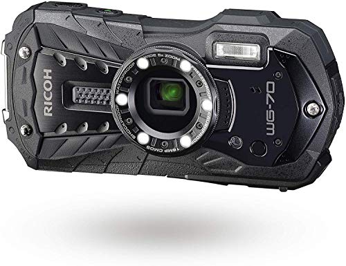 RICOH WG-70 Orange Compact 16 Mp, Étanche 14 Mètres, Résistant aux Chocs (1, 60 m), mode sous-Marin avec Éclairage LED…