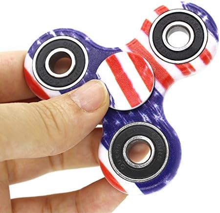PUNING Fidget Hand Spinner Toy Stress Reducer EDC Focus Toy Relieves ADHD Anxiety Time Killer (C-3Camouflage flag)