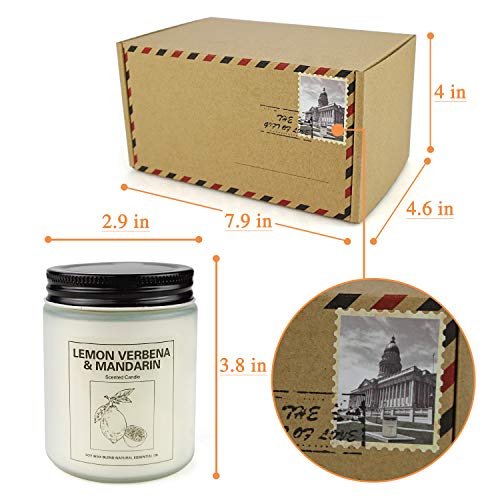 YINUO Light Scented Home Fragrance Scented Soy Candles Gift Set, Long