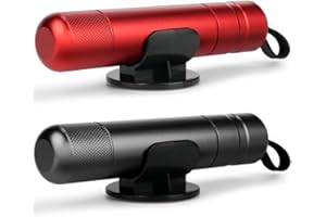 SINSEN Window Breaker Seat Belt Cutter, Car Safety Hammer Emergency Tool, One Second Escape Tool, Portable Kit, 2 Pack(Black+Red)