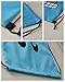 AWYK Blue Emoji Drawstring Backpack Bags for Party Favors Supplies Birthday, Gift for Kids Teens Boys and Girls, 6 Pack Cute Assorted Emoticon sacks, 17x13.5 Inch (43X34cm)