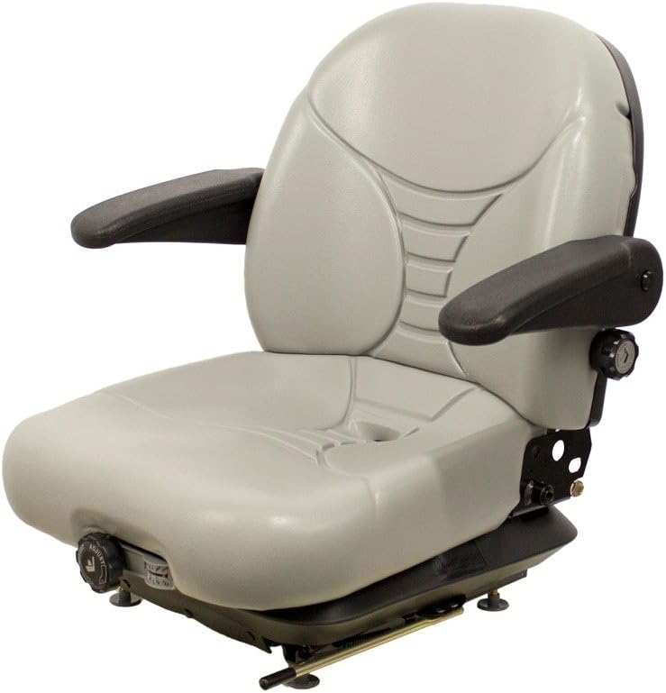 MILSCO V5300 Gray Vinyl and Mechanical Suspension seat