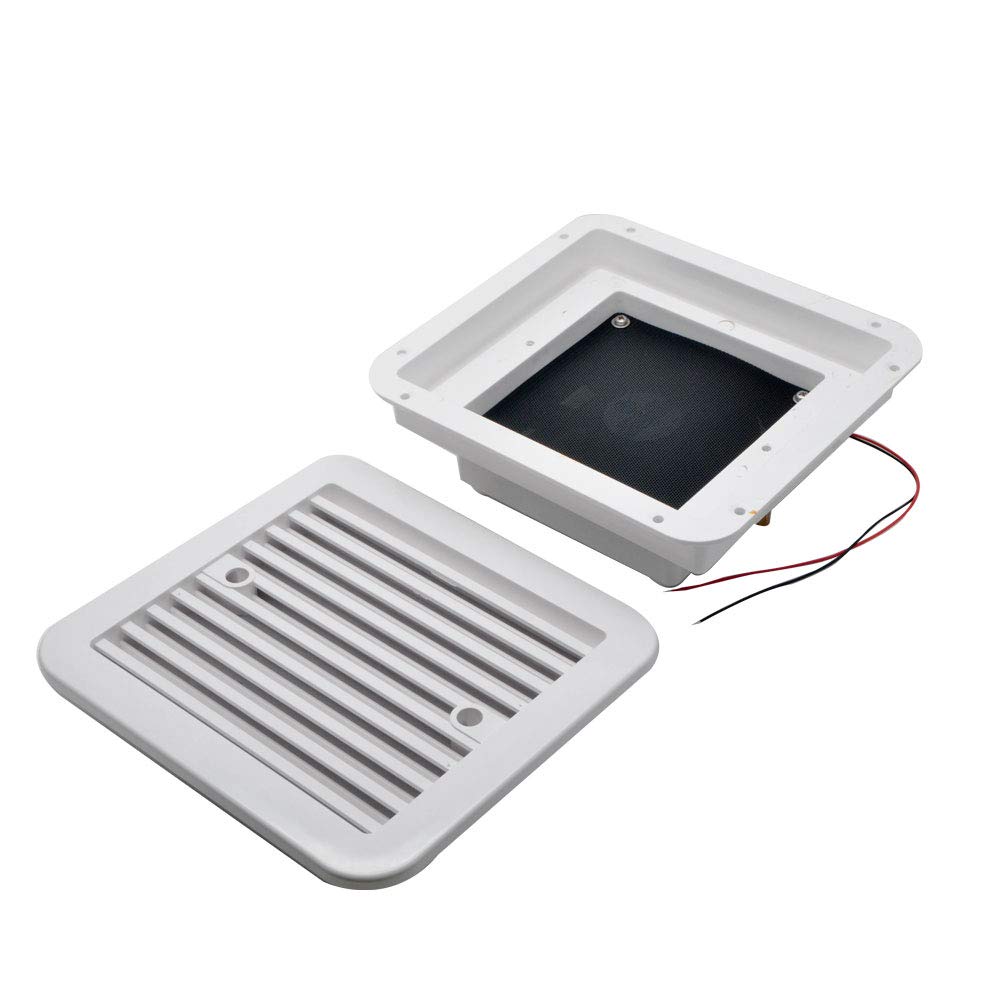 Riloer 12V RV Air Vent Cover Ceiling Duct Wall Hole Air Vent Louver Kitchen Bathroom Freshness System