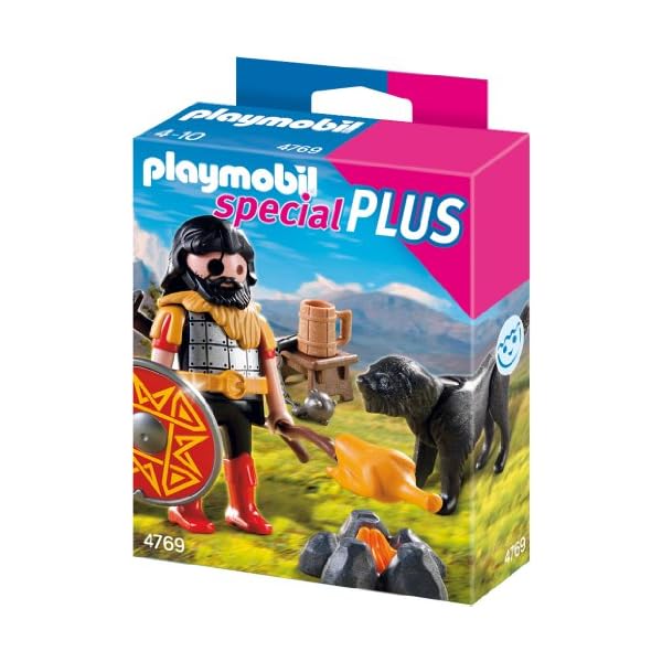 PLAYMOBIL 4769 Barbar mit Hund am Lagerfeuer
