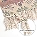 Bohemian Cotton Area Rug 2' x 4.3', KIMODE Woven Fringe Throw Rugs Print Tassel Geometric Welcome Door Mat Machine Washable Indoor outdoor Floor Runner Rug for Porch Kitchen Bathroom Living Room