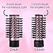 JOYYUM 1000W 2-in-1 Hot Air Spin Brush Styler Auto-rotating Negative Ionic Hair Curler Dryer Brush, 1 1/2 Inch and 2 Inch Brush Attachments, Lavander Fogthumb 2