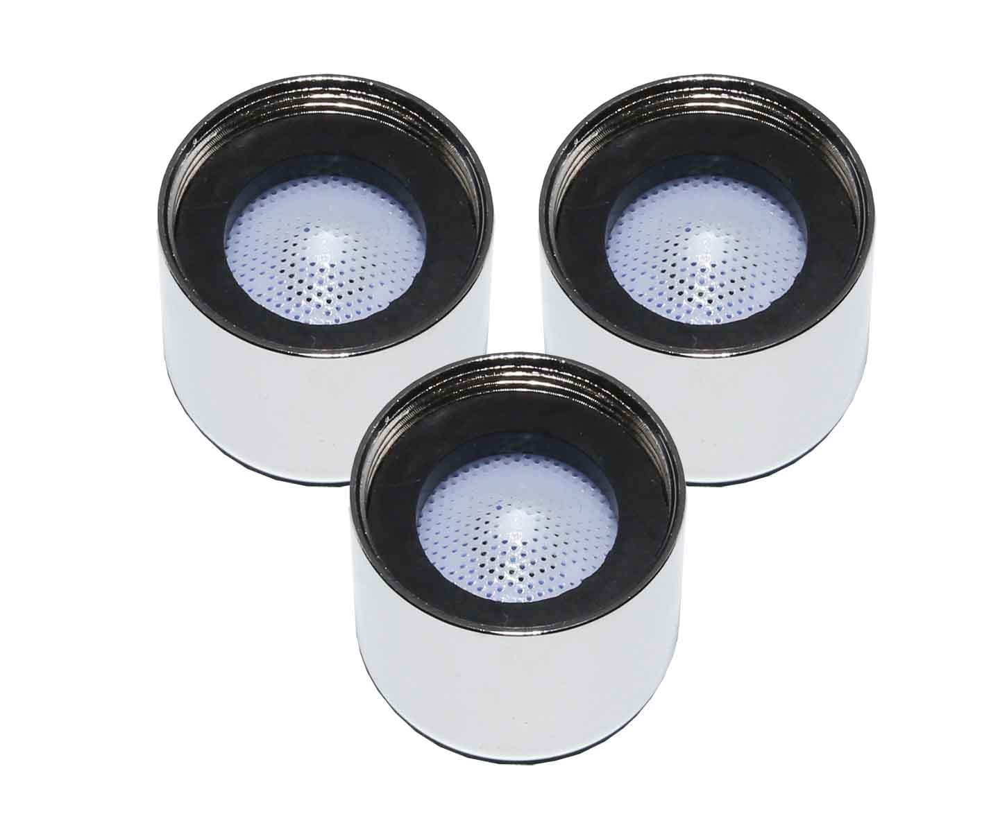 LOWENERGIE Replacement tap spout Aerator Nozzle - 22mm Female Thread (high Pressure) 6l. Pack Sizes (3)