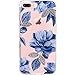 iPhone 7 Plus&8 Plus Case,Flyeri Crystal Fashion Floral Pattern Transparent Clear Soft silicone TPU Ultra thin Phone cover back cases For apple iPhone 7 Plus&8 Plus (11)