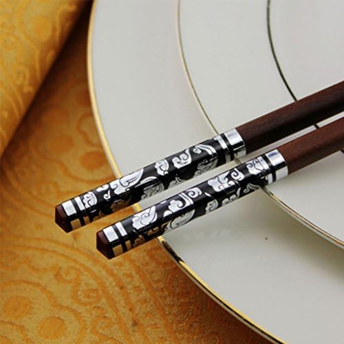 WYQLZ Home Hotel High Quality Tableware 10 Pairs Chinese Japanese Restaurant Wood Chopsticks Set ( Color : B )