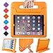 BMOUO ShockProof Convertible Handle Light Weight EVA Protective Stand Kids Case for Apple iPad 4, iPad 3 and iPad 2 - Orange