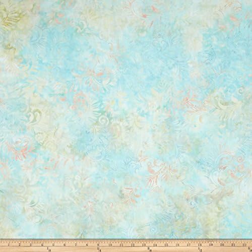 Batavian Batiks Florentine Aqua Blue Fabric