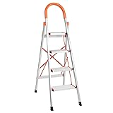 LUISLADDERS Folding Step Ladder 4 Step Ladder
