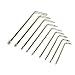 HOHXEN Set of 9 Torx Hex Key Wrench, Long Arm Tamper Proof Star Screwdriver Torque Repair Tool Set, L-Shape, T6 T7 T8 T9 T10 T15 T20 T25 T27