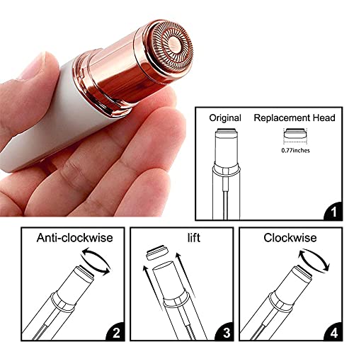 Facial Hair Remover Replacement Heads Gen 1 Single Halo Compatible with