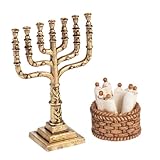 Fontanini Candelabra and Basket with Scrolls Set for the 5-Inch Village Nativity
