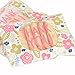 Emijok K-Musculo Cute Floral 100 Pcs Plastic Thank You Self-Adhesive Cookie Candy Soap Packaging Bags Christmas Wedding Party Gift Packaging Bags