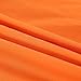 SUSYBAO 3 Pieces Duvet Cover Set 100% Natural Cotton Queen Size 1 Duvet Cover 2 Pillow Shams Solid Orange Luxury Quality Soft Breathable Hypoallergenic Fade Stain Wrinkle Resistant with Zipper Ties