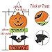 Halloween Decorations - Halloween Trick or Treat Hanging Sign Decoration - Happy Halloween Board Sign Door Wall Hanging Decoration for Halloween Party