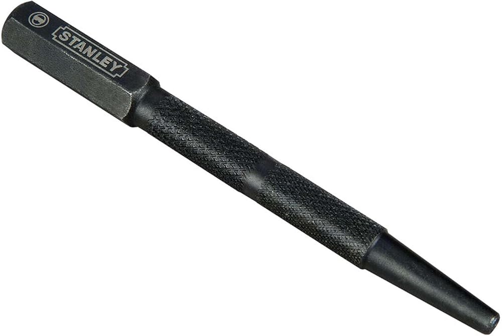 Stanley Nail Punch 4.2mm Black - Comfortable Grip, Colour Coded Sleeves