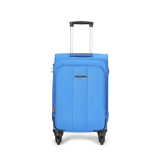 Tommy Hilfiger Polyester 60 cms Lt. Blue Soft Sided Suitcase (TH/COE24055) Amazon.in Bags