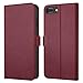 iPhone 8 Plus case iPhone 7 Plus case ZOVER Genuine Leather Case Wallet Cover with Kickstand Feature Card Slots & ID Holder and Magnetic Closure for iPhone 7 Plus iPhone 8 Plus Wine Red