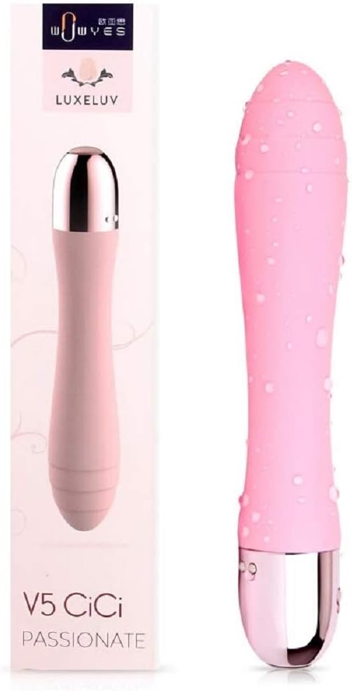 Pleasure Cordless Waterproof USB Recharging Quiet 10-Speed Wireless Soft Magnetic Charging Port Thrusting Vǐbrǎtǒrs Multi-Function for Home Fitness Sports Silicone Stick Pink