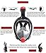 Full Face Snorkel Mask Upgrade Version Safer Lightest Foldable Easybreath 180° Panoramic View Double Anti-Fog Anti-Leak Gear Bag Camera Mount Base Earplugs Snorkel Set for Adult Youth