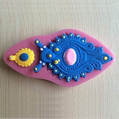 Silicone Jewelry Fondant Cake Mold Pendant Brooch Soap Chocolate Mould