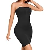 Kitfore Strapless Shapewear Slip for Women Full Body Shaper Tummy Control Dress Slip