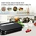 Pictek Vacuum Sealer, Easy One-Touch 2-in-1 Fully  Automatic Food Vacuum Saver Sealing System Machine with Roll Holder and Cutter, Black