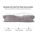 Kemladio Memory Foam lash Pillow, Ergonomic Orthopedic Sleeping Neck Support Pillow, Contour Memory Foam Pillow for Neck, Shoulder Pain and Side Back Stomach Sleepers, with Washable Pillow Cover