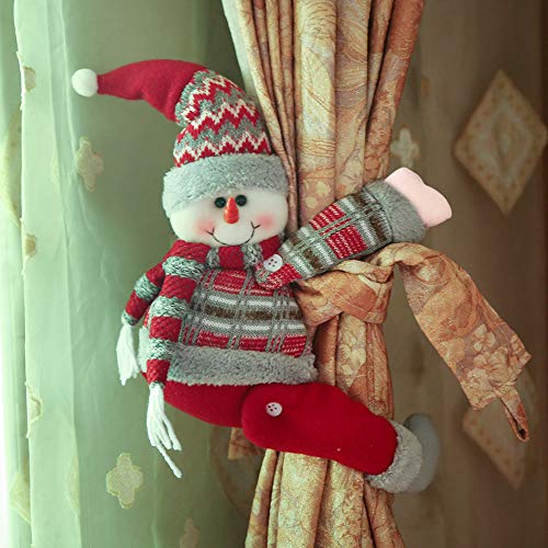 image for Toonshare 3 Pack Christmas Curtain Buckle, Curtain Tieback Window Scre