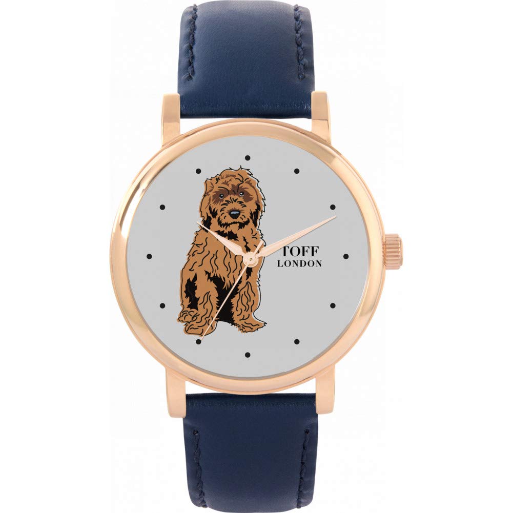 Toff London Ladies Brown Cockapoo Dog Watch