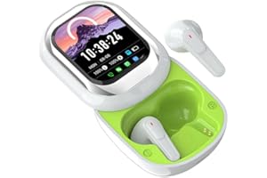 AFFOMO AI Translation Earbuds Real Time, 139 Languages Translator Earbuds with APP, Support Dialing LCD Screen Translating Earbuds Device for Travel Learning with Charging Case Fit iOS & Android (White)