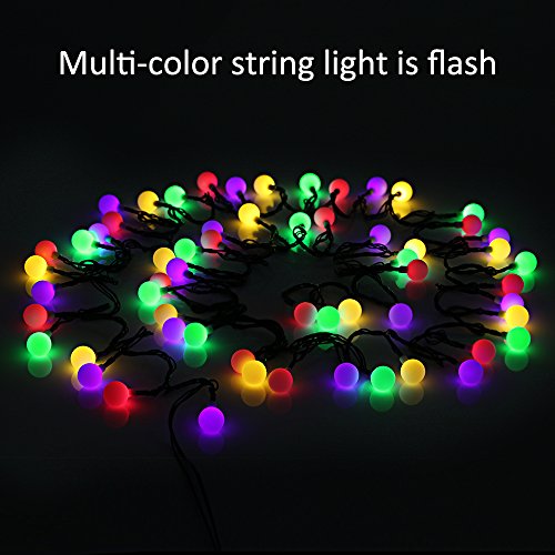 [- Lichterkette Solarleuchten led Lichterkette , runde/globe Lichterkette, 60led 10m Solar Lichterk