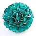HEARTFEEL 8pcs Teal Color Tissue Paper Pom Poms Flower Balls Paper Craft Paper Flower Hanging Pom Wedding Party Outdoor Decoration Wedding Nursery Decorations Bridal Shower Party Room Decor