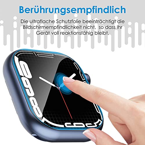 UniqueMe For Apple Watch Series SE3/SE2/SE/6/5/4 40 mm Screen Protector - Pack of 8, Flexible TPU, for iWatch 40 mm Screen Protector, Bubble-Free, Soft HD Clear Screen Protector, Full Coverage, Anti-Dust